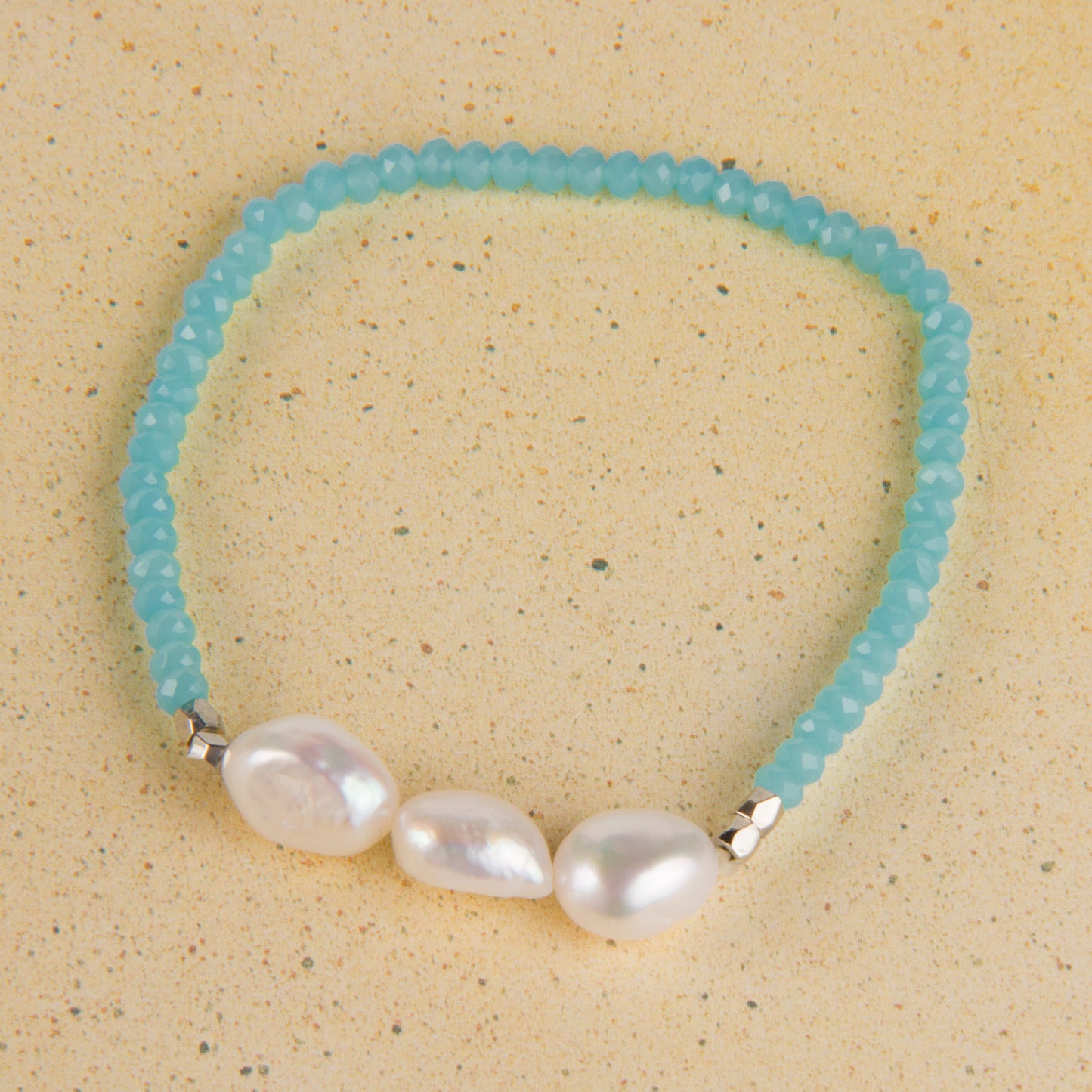 B1217 Freshwater Pearl Stretch Bracelet