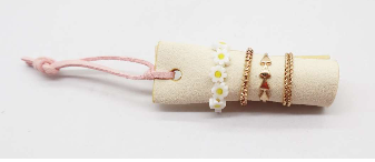 R1338 Multiple Size Flower Ring Set of 5