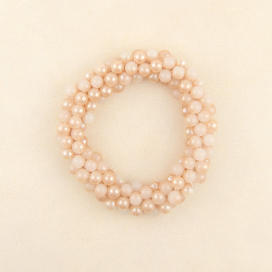 B1399 Chunky Spiral Beaded Stretch Bracelet