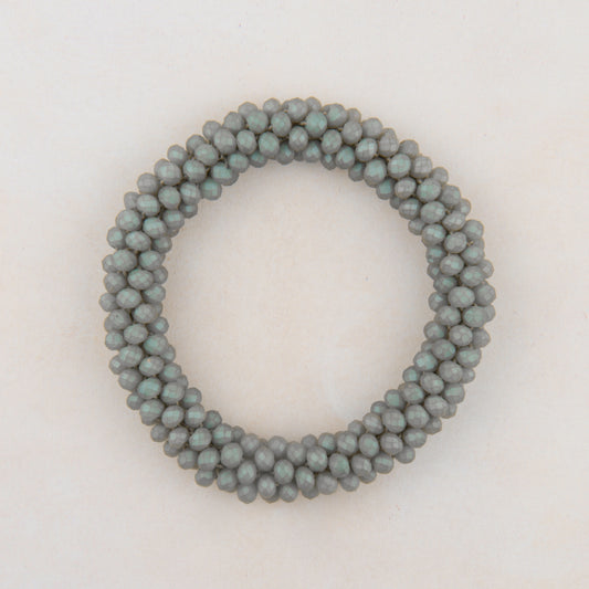 B1404 Spiral Beaded Stretch Bracelet