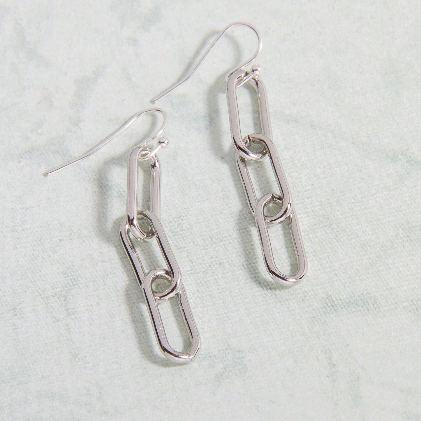 E2162-SL Chain Link Earring