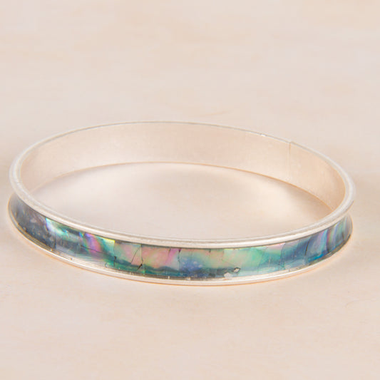 B1211-GY Mother of Pearl Bangle