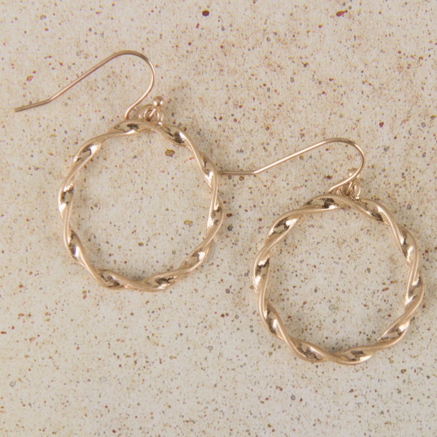 E2111-GD Small Circle Earrings