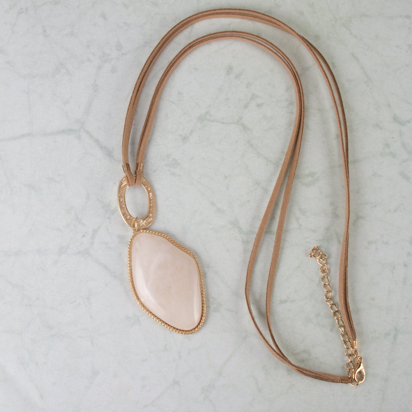 N3256 30" Suede Cord with Resin Pendant