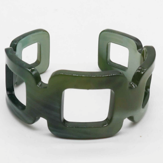 B1259-GR Acetate Cuff Bracelet